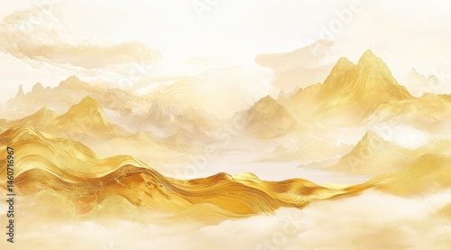 Golden Mountain Landscape (1)