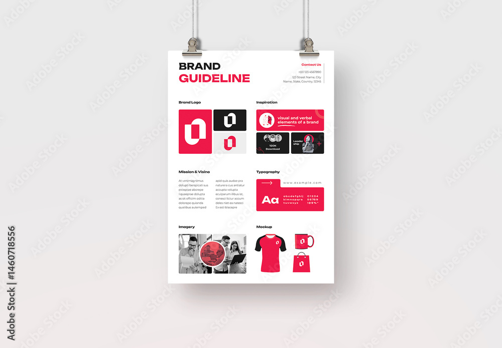 Brand Style Guide Kit Template Stock Template | Adobe Stock