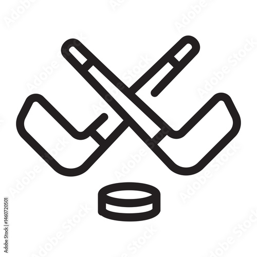 ice hockey Line Icon