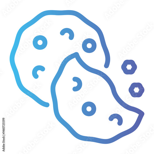 cookie Line Gradient Icon