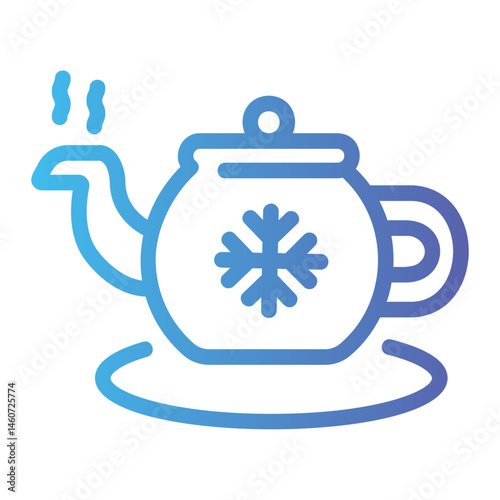 teapot Line Gradient Icon