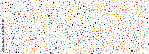 Colored confetti seamless pattern. Bright glitter dots repeating background. Fun polka dot repeated wallpaper. Vector Christmas, New Year, wedding or birthday party celebration decoration backdrop