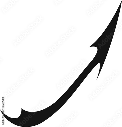 Gothic Line Arrow and Ornament Element