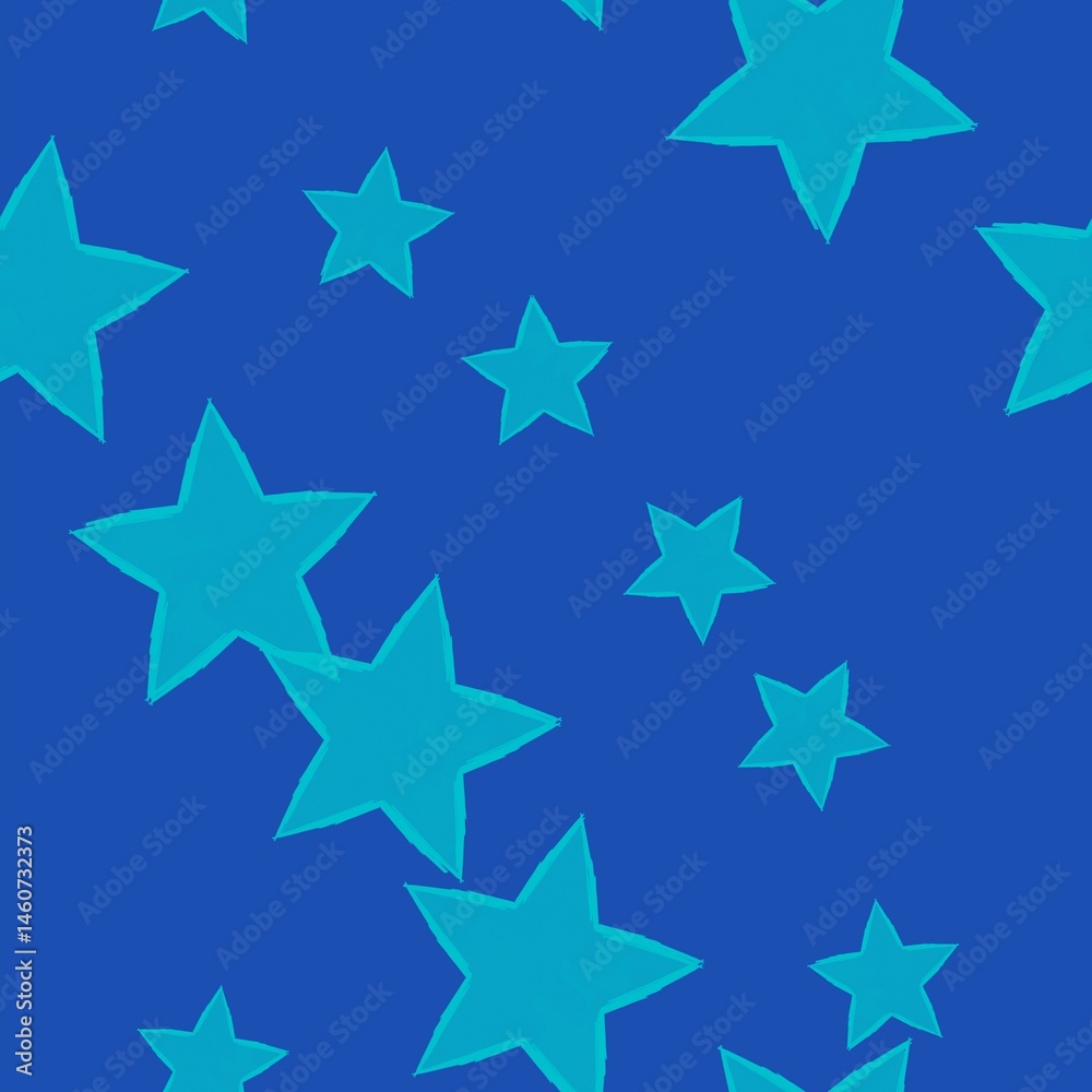 seamless pattern with stars, blue stars on a blue background seamless pattern with stars, blue stars on a blue background