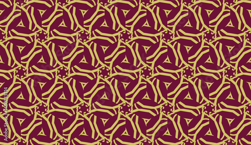 For interior wallpaper, smart design, fashion print.Vector seamless illustration with pattern in triangles style.