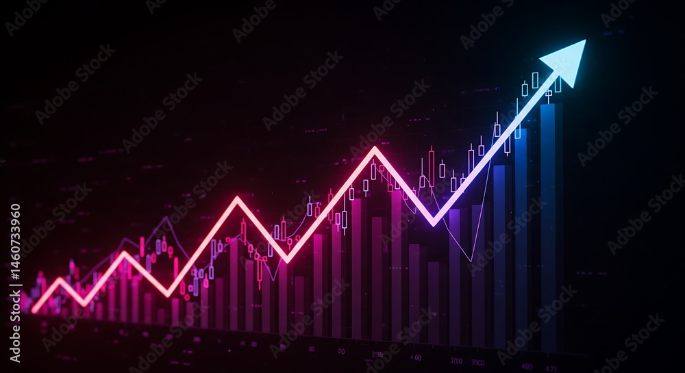 Neon Ascent AI Generated Neon Ascent AI Generated