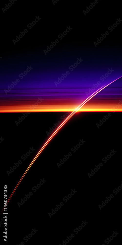 Naklejka premium Layers of Earths Atmosphere Illustrated