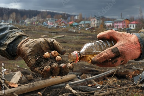 Post-Disaster Barter Exchange of Essential