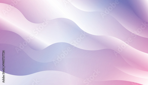 Template Background With Wave Geometric Shape. For Design, Presentation, Business. Vector Illustration with Color Gradient.