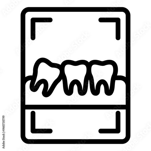 x ray Line Icon