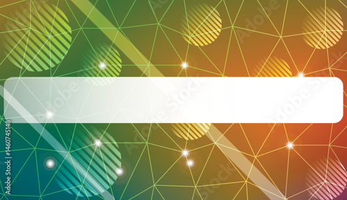 Decorative pattern with triangles, line, circle, space for text style. Decorative design for your idea. Vector illustration. Blurred Background, Smooth Gradient Texture Color.