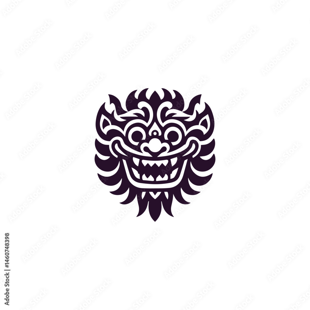 Fototapeta premium Barong mask logo