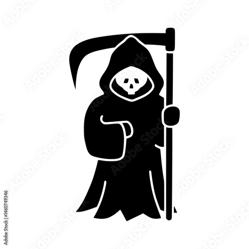 Silhouette Reaper - Death Symbol Vector