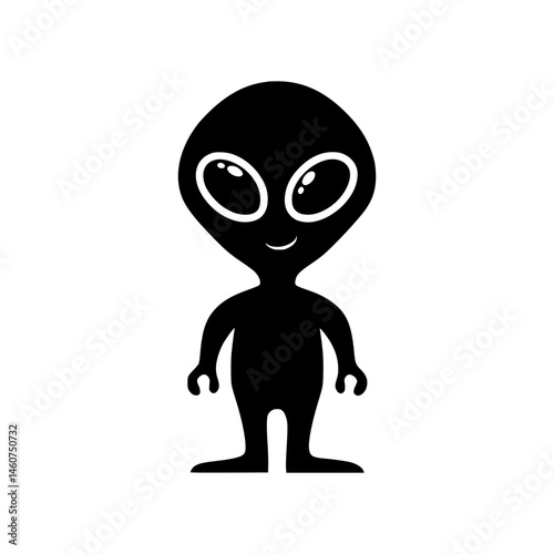Cute Alien Illustration - Vector Graphic