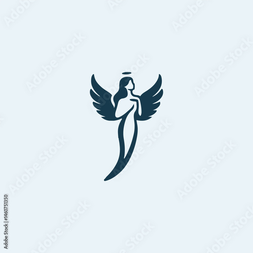 Graceful angel logo