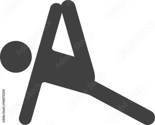 Side Plank Pose Yoga Icon