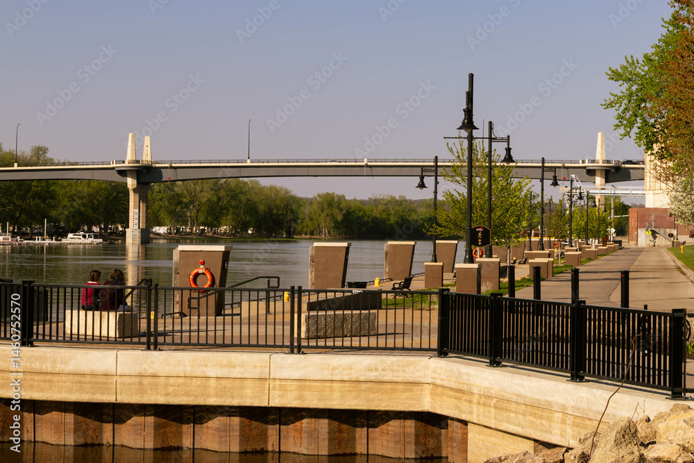 Fototapeta premium Levee Park, Red Wing, Minnesota