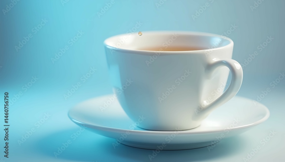 Fototapeta premium Cup of Tea with Droplet