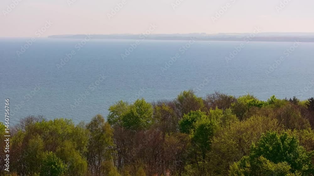 the river trave and the baltic sea in germany 4k 50fps video