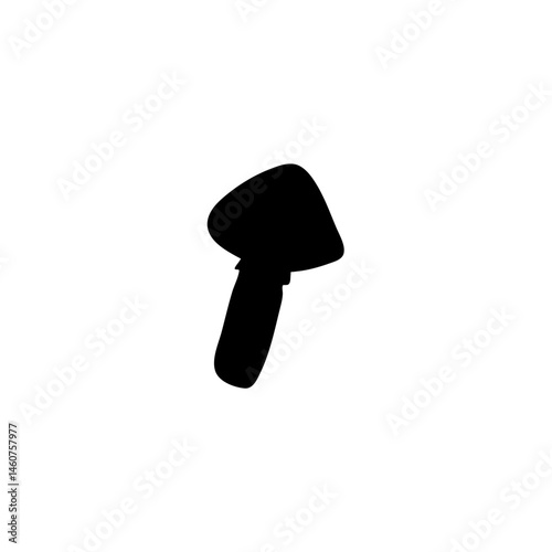 silhouettes of mushrooms. Vector illustration 