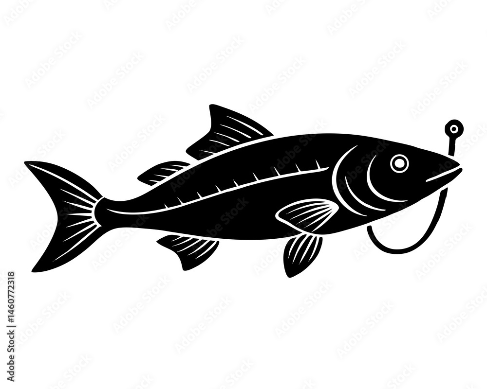 fish silhouette vector illustration fish silhouette vector illustration