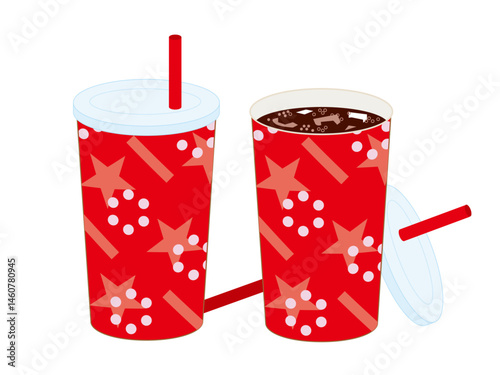 紙コップに入ったコーラ