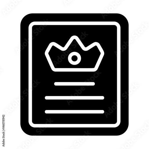 Gilded Invitation Solid Icon