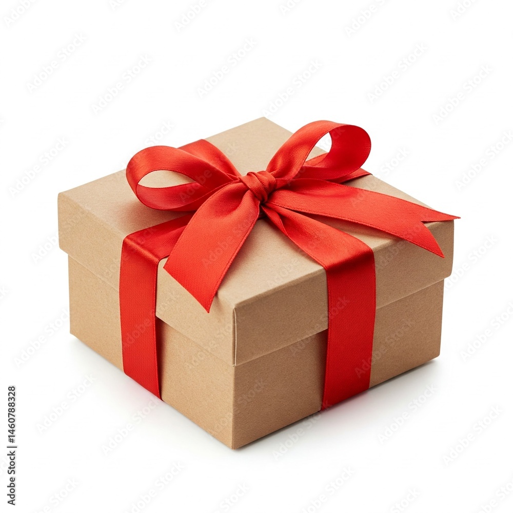 Fototapeta premium gift box isolated on white