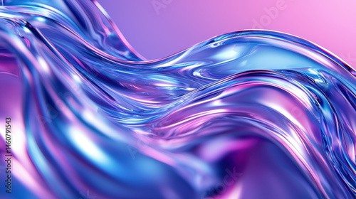 Realistic dynamic 3D background showcases vibrant purple and blue expressions in a flowing, abstract wave rendered in high-resolution 4K detail for side A.