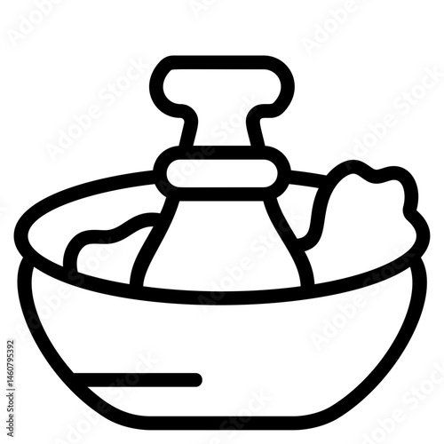 Mortar Line Icon