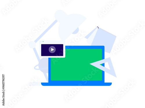 Character reading quietly vector concept operation hand drawn illustration

