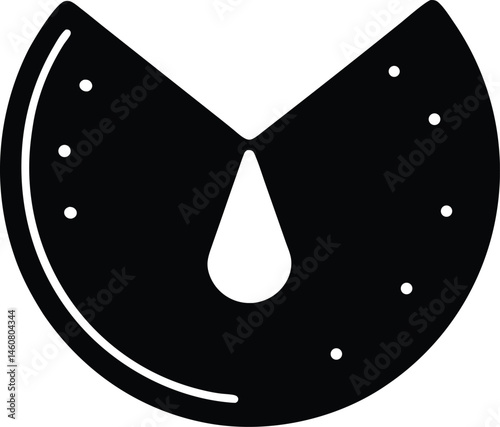 fortune cookie icon vector illustration