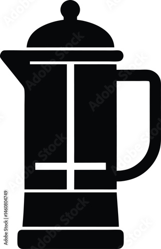 french press icon vector illustration