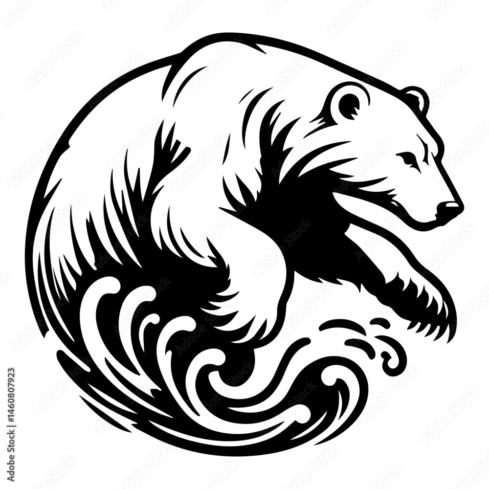 Obraz premium Polar Bear Illustration