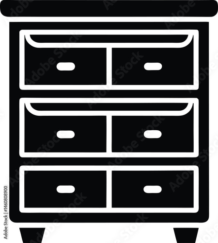 kitchen drawer organizer icon vector illustration
