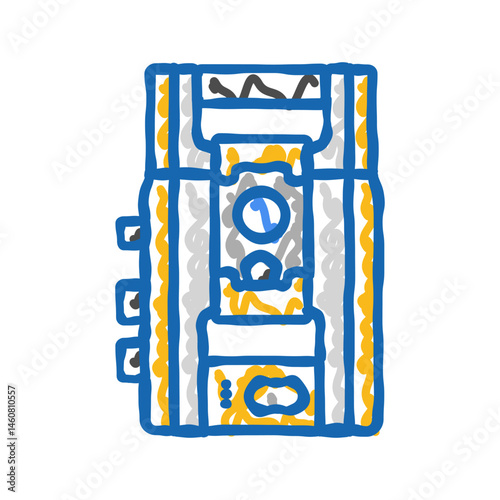 surveyor civil engineer icon doodle illustration