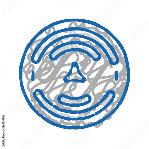 survey marker civil engineer icon doodle illustration