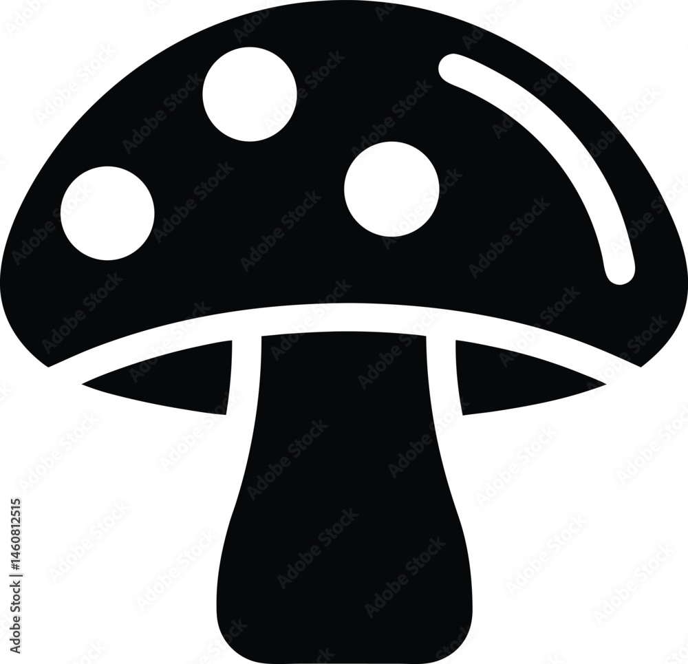 mushroom cap icon vector illustration mushroom cap icon vector illustration