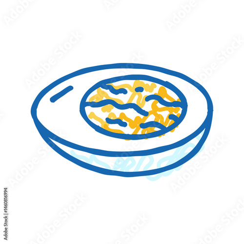 food egg chicken farm icon doodle illustration