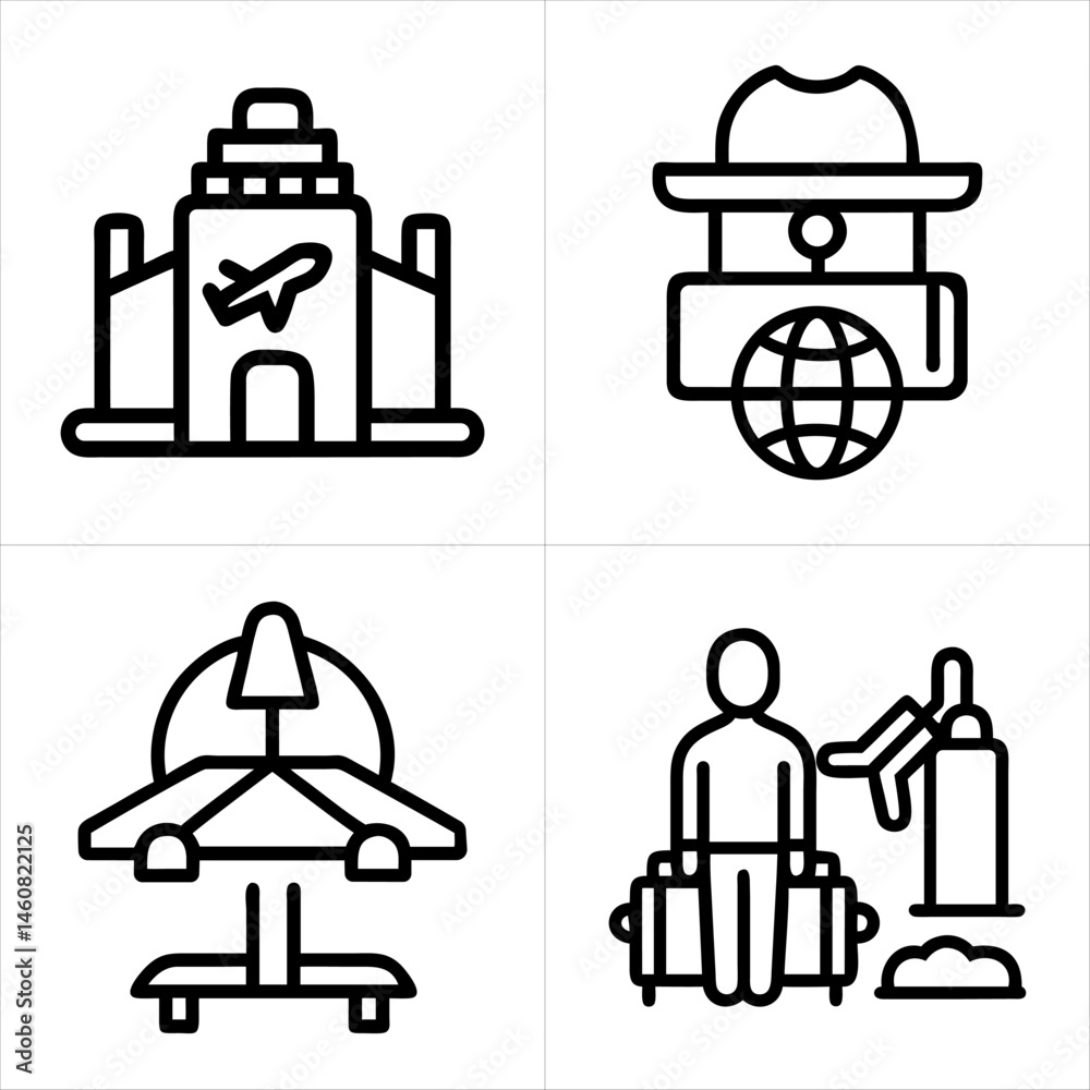 tourism icon set
tourism icon set