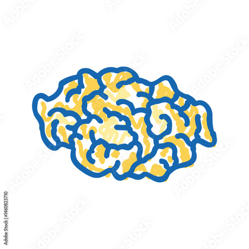 egg scramble icon doodle illustration