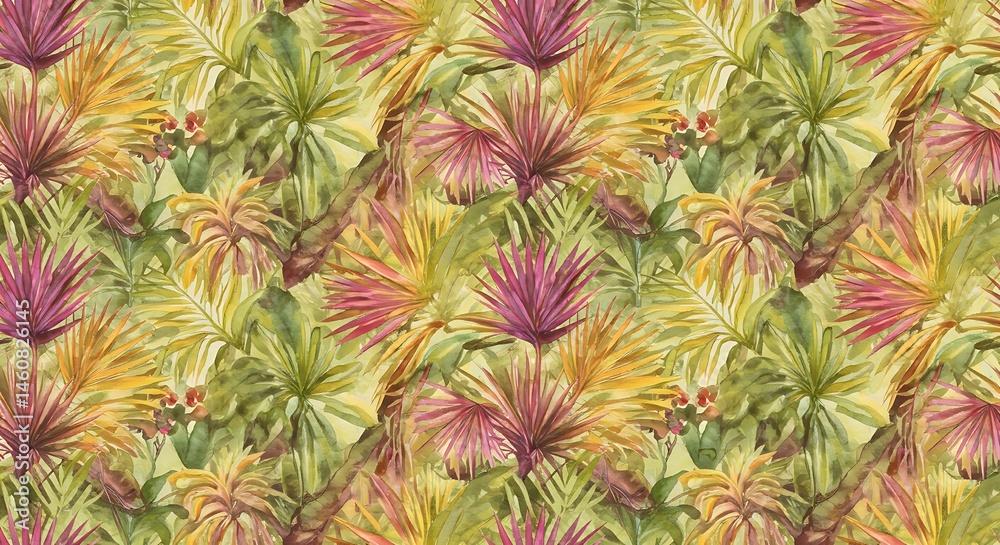 Warm Botanical Print: Lush Greens, Pinks, and Golds in a Vintage Floral Design AI Generated Warm Botanical Print: Lush Greens, Pinks, and Golds in a Vintage Floral Design AI Generated