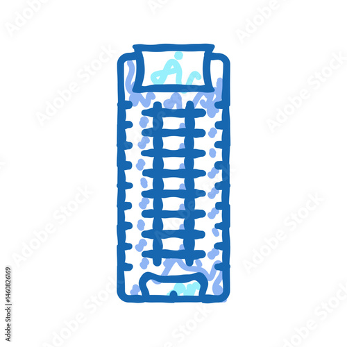 camping pad glamping icon doodle illustration