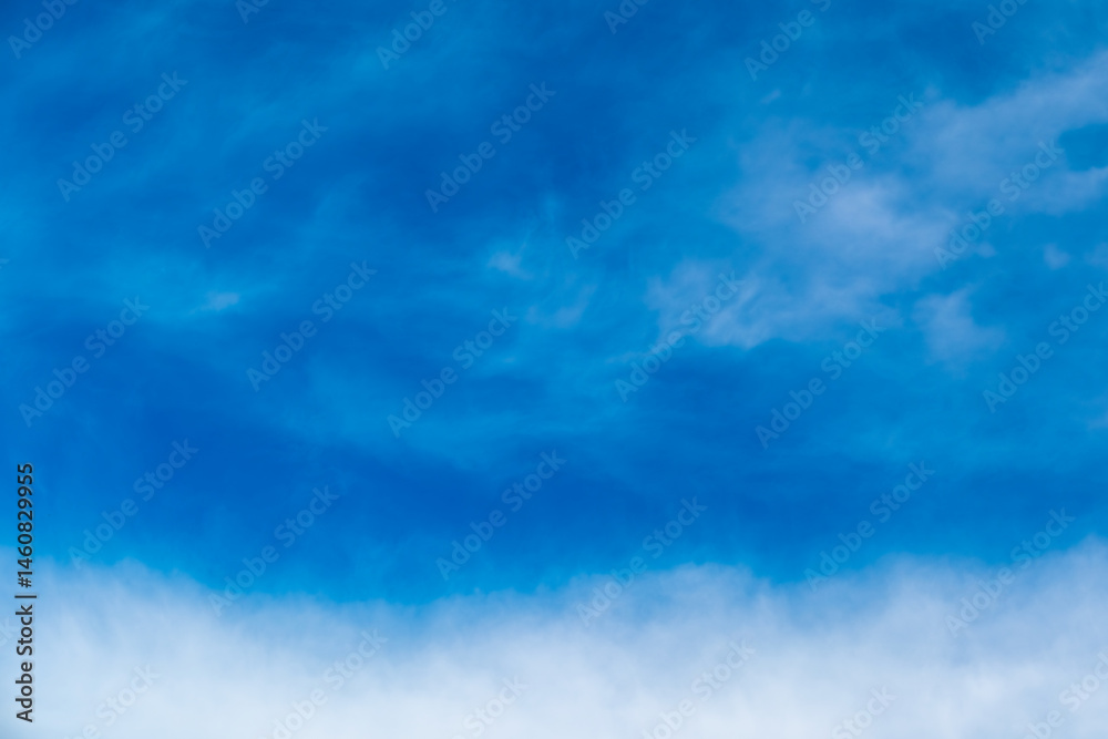 Panorama of cloud clear sky background for summer vacation concept at ocean and summer sea water with sunlight of beautiful cloudy
