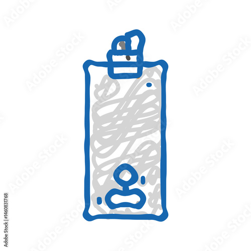 water heater gas service icon doodle illustration