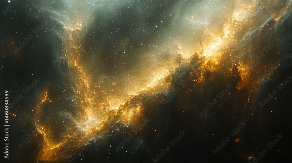 Fototapeta premium Cosmic nebulae, swirling in space