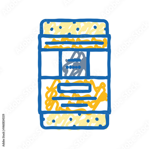 soap bar hygiene icon doodle illustration