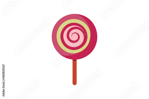 Swirl Lollipop sucker vector
