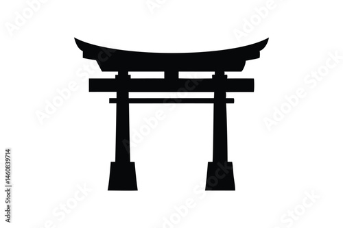 Torii icon silhouette