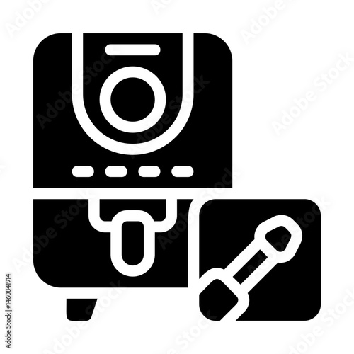 Air fryer Solid Icon